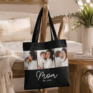 Tote Bag Maman a établi un script noir 3 Photo