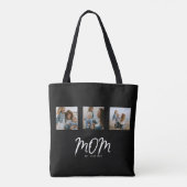 Tote Bag Maman a établi un script noir 3 Photo (Dos)