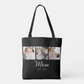 Tote Bag Maman a établi un script noir 3 Photo (Dos)