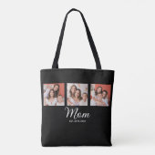 Tote Bag Maman a établi un script noir 3 Photo (Dos)