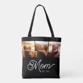 Tote Bag Maman a établi un script noir 3 Photo (Dos)