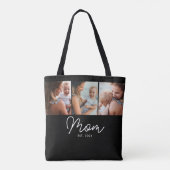Tote Bag Maman a établi un script noir 3 Photo (Dos)