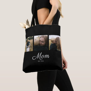 Tote Bag Maman a établi un script noir 3 Photo