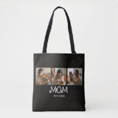 Tote Bag Maman a établi un script noir 3 Photo (Devant)