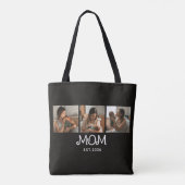 Tote Bag Maman a établi un script noir 3 Photo (Dos)