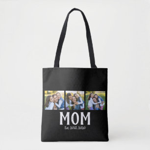 Tote Bag Maman a établi un script noir 3 Photo