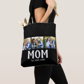 Tote Bag Maman a établi un script noir 3 Photo (De près)