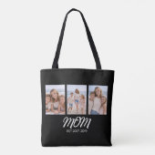 Tote Bag Maman a établi un script noir 3 Photo (Dos)