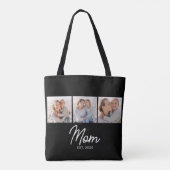 Tote Bag Maman a établi un script noir 3 Photo (Dos)