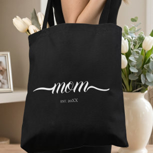 Tote Bag Maman a établi un script personnalisé Année Mère