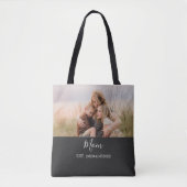 Tote Bag Maman a établi un script photo élégant (Devant)