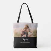 Tote Bag Maman a établi un script photo élégant (Dos)