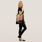 Tote Bag Maman a établi un script photo noir (Sur le modèle)