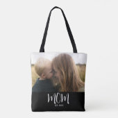 Tote Bag Maman a établi un script photo noir (Dos)