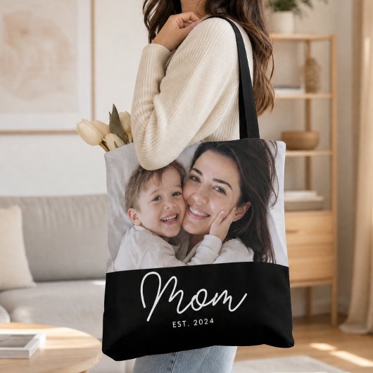 Tote Bag Maman a établi un script photo noir