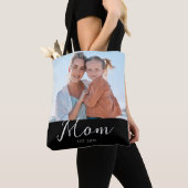 Tote Bag Maman a établi un script photo noir (De près)