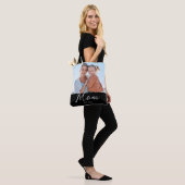 Tote Bag Maman a établi un script photo noir (Sur le modèle)