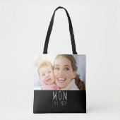 Tote Bag Maman a établi un script photo noir (Devant)