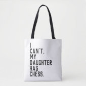 Tote Bag Maman aux échecs occupée (Devant)