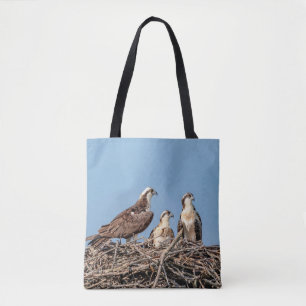 Tote Bag Maman balbuzard avec ses enfants