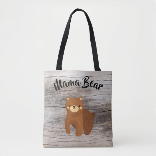 Tote Bag Maman Bear - cadeau de maman de famille nombreuse (Devant)