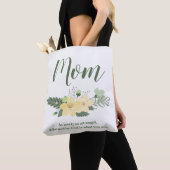 Tote Bag Maman Beauté Florale Citation (De près)