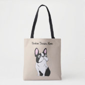 Tote Bag maman Boston terrier (Devant)