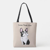 Tote Bag maman Boston terrier (Dos)