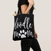 Tote Bag maman chien caniche (De près)