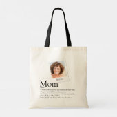 Tote Bag Maman Citer Photo Fête des mères modernes (Dos)