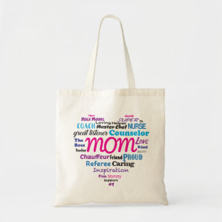 Tote Bag Maman, coeur de mot -