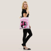 Tote Bag Maman de Boxer en Rose (Sur le modèle)