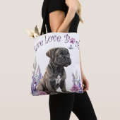 Tote Bag Maman de Cane Corso Fleurie (De près)
