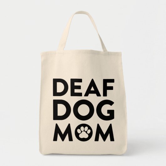 Tote Bag Maman de chien sourd (Devant)