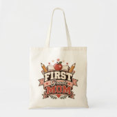 Tote Bag Maman de CP Design Rétro École (Devant)