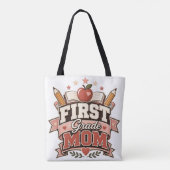 Tote Bag Maman de CP Design Rétro École (Dos)