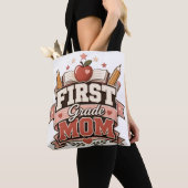 Tote Bag Maman de CP Design Rétro École (De près)