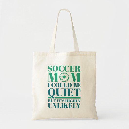 Tote Bag Maman de football calme (Devant)