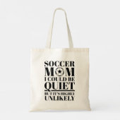 Tote Bag Maman de football calme (Dos)