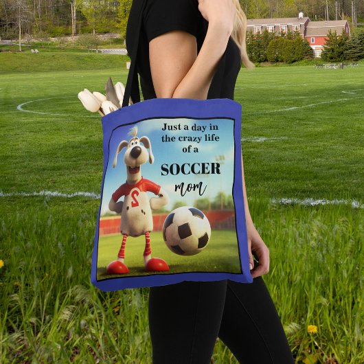 Tote Bag Maman de football drôle