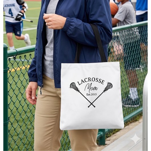 Tote Bag Maman de Lacrosse Est