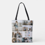 Tote Bag Maman de l'Année Création de Photo Patchwork (Dos)