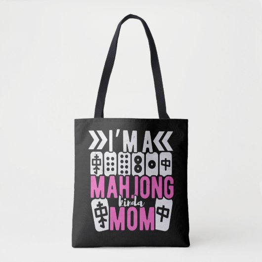Tote Bag Maman de Mahjong | Funny mahjong (Devant)