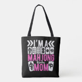 Tote Bag Maman de Mahjong | Funny mahjong (Dos)