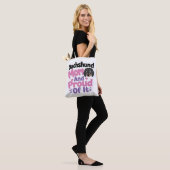 Tote Bag Maman de teckel et fière de l'être (Sur le modèle)