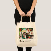 Tote Bag Maman Définition Modern 12 Photo Collage (Devant (produit))