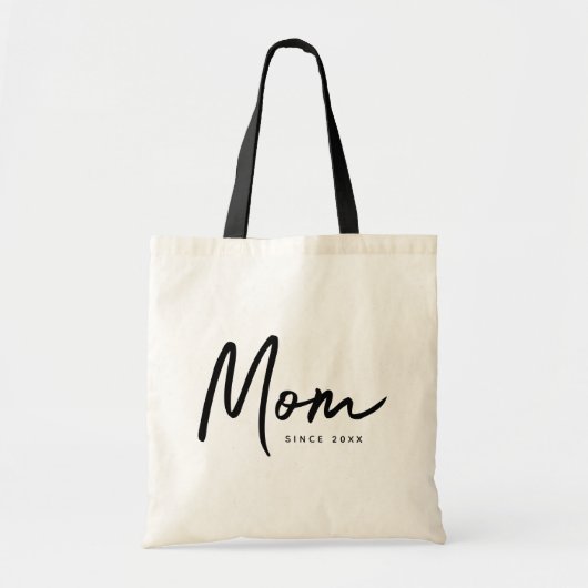 Tote Bag Maman Depuis 20XX Moderne Simple Chic (Devant)
