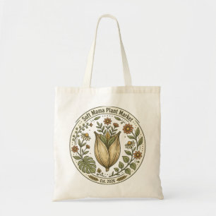 Tote Bag Maman Douce Marché aux Plantes Rétro Botanique Vin