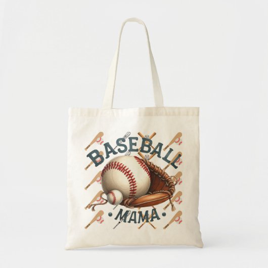Tote Bag Maman du baseball (Devant)