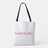 Tote Bag Maman du baseball (Dos)